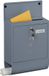 Merkloos Relaxdays Brievenbus met slot - 38 x 31 x 14 cm - metaal - 4 sleutels - antraciet