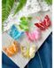Papillon décoratif sur fil 6 cm set de 4