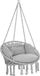 Detex Hangstoel - 2 Kussens Max 150kg 80x60x140cm - Lichtgrijs