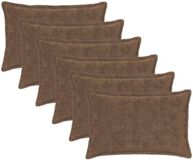 vidaXL Kussensloop Lichtbruin 50 x 70 cm (6 stuks)
