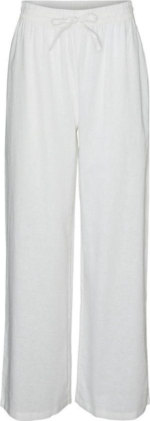 Vero Moda VMLINN Pants Wvn Noos - Wide Leg - Women - Snow White - Size L
