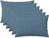 vidaXL - Kussensloop - 6 stuks - HEERLEN - Jeans Blauw - 50 x 75 cm - Katoensatijn