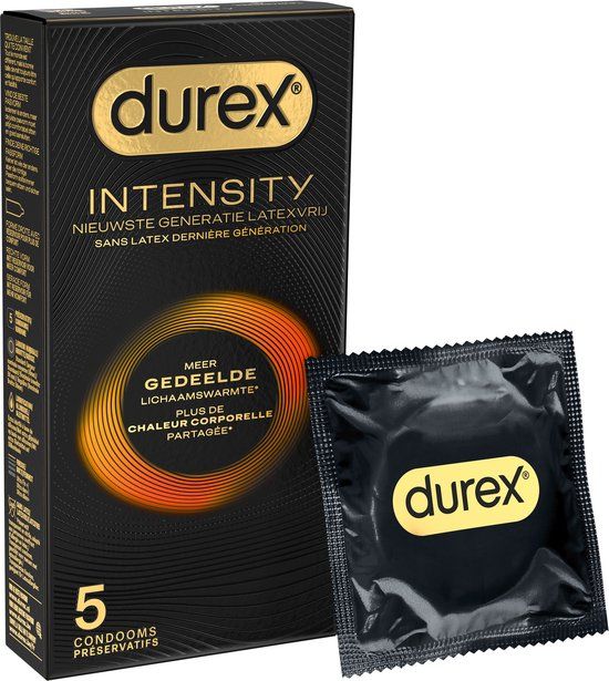 Durex Intensity Condooms - 5 Stuks - Latex Vrij - Transparant