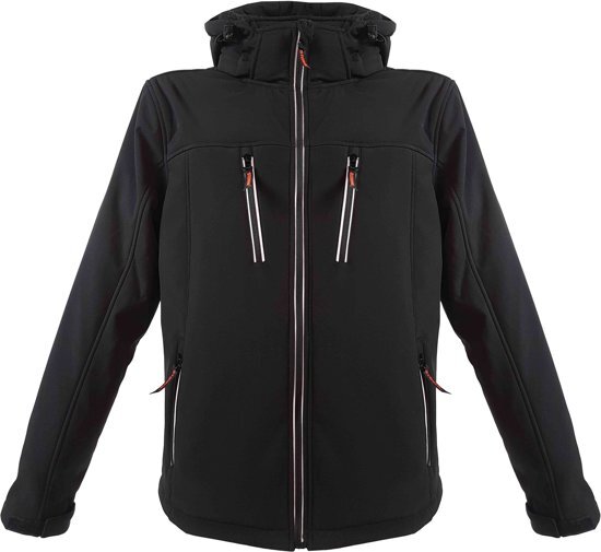 StÃ¸rvik Storvik Softshell Werkjas Winter Heren Zwart - Maat 4XL 60 - Clive