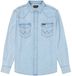 Wrangler Western Overhemd Riverbank Katoen Denim Lange Mouw Regular Fit Mannen M