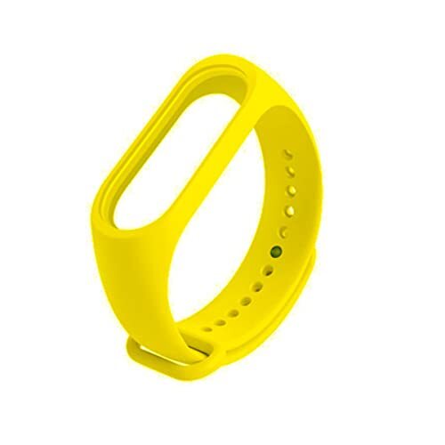 Hininner Armband voor Xiaomi Mi Smart Band 5 / Mi Band 6, vervangende horlogeband van siliconen voor Xiaomi Mi Band 5 / Mi Band 6, geel