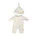 Miniland - Pyjama met muts (beige)