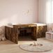 Maison Exclusive - Lit haut pour enfants avec bureau chêne fumé 90 x 200 cm