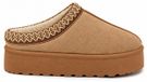 Barin Pantoufles doublées pour femme avec broderie décorative en marron T.38/39