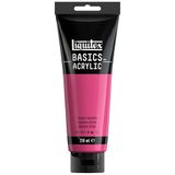 Liquitex Basics 88700238 Monopigmenteerde acrylverf, kunstenaarspigmenten, lichtecht, gemiddelde viscositeit, archiefkwaliteit, zijdeglanzende afwerking, 250ml - Medium Magenta