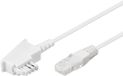 Goobay TAE-F kabel voor DSL/VDSL, 15 m, Wit