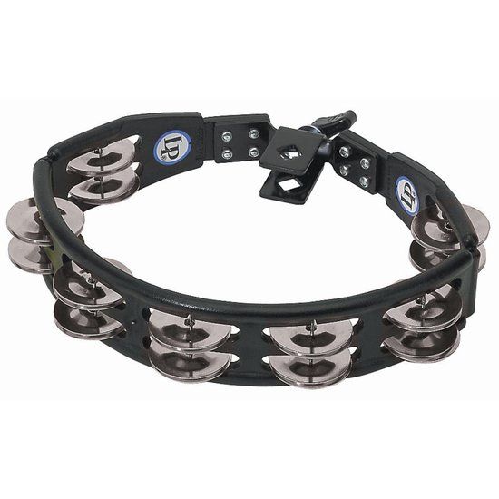 LP Latin Percussion LP160 Cyclops Mountable Tambourine Steel Black