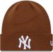 New Era League Essential Beanie Neyyan Muts - Bruin - Volwassenen - Unisex - Herfst/Winter - Mode
