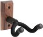 CLX GTH 150 Gitaar Wandhouder Luxe Donker Hout met Bescherming