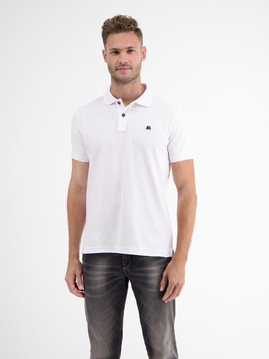 LERROS Poloshirt met COOL & DRY-functie in piquékwaliteit, Maat: M, Kleur: WHITE
