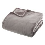 Atmosphera Fleece Plaid Betongrijs 180 x 230 cm