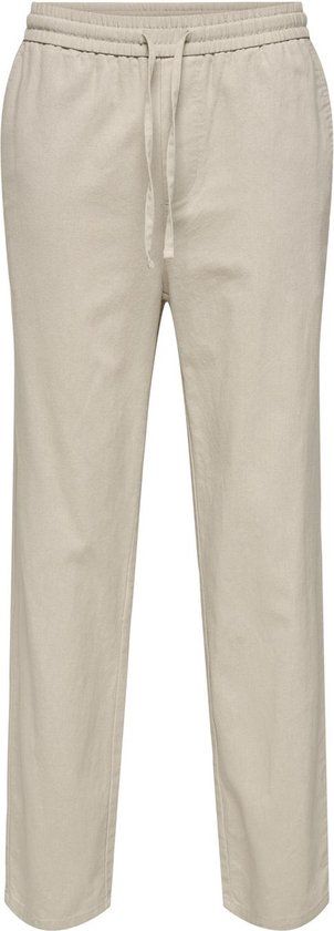 Only & Sons ONLY&SONS - ONSSINUS LOOSE 0007 COT LIN PANT NOOS - Heren - Broeken - Zilvervoering - XXL
