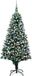 vidaXL Kunstkerstboom met LED's, kerstballen en dennenappels 240 cm