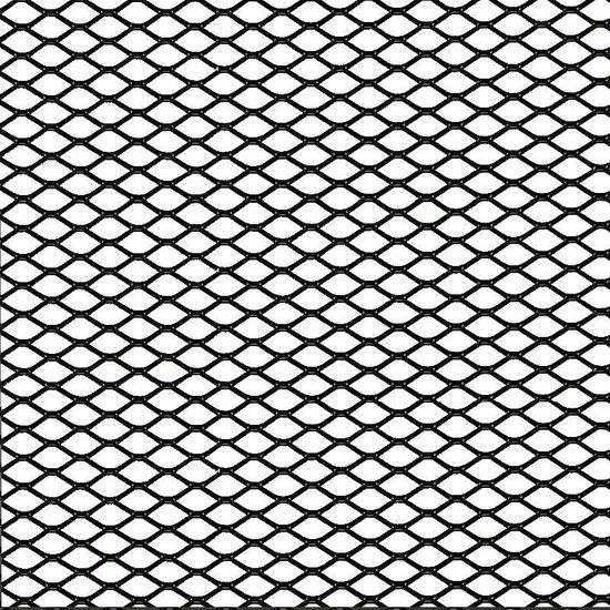 AutoStyle Racegaas aluminium zwart - ruitdesign 125x25cm