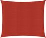 vidaXL Zonnezeil 160 g/m² 2x2 m HDPE Rood