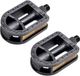 Falkx Universele kinderfiets pedalen - antislip - reflectoren - zwart - 2 stuks