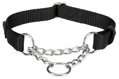 TRIXIE Halsband Hond Premium Choker Zwart 35-50x2 cm