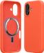 kwmobile telefoonhoesje geschikt voor Apple iPhone 17 - Hoesje met magneet compatibel met MagSafe - Smartphone case in neon koraal