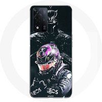 Oppo Etui etui voor Oppo A93 5G Lewis Hamilton Zwarte Panter