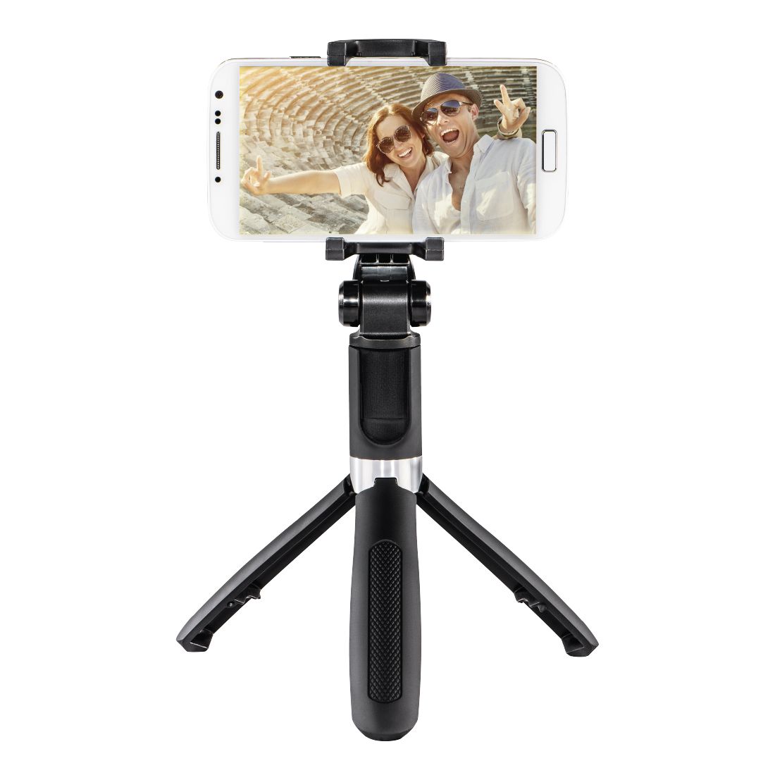 Hama Funstand 57 Zwart - Selfie Stick voor Smartphones met Bluetooth en Afstandsbediening