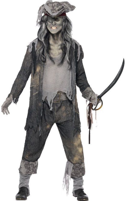 Smiffys Spookschip Piraat kostuum Heren verkleedkleding maat M