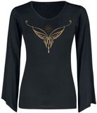 The Lord Of The Rings Elven Dames Shirt met lange mouwen - zwart - M