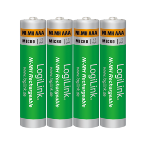 LogiLink LR03RB4 4x AAA NiMH 1.2V 1000mAh Batterijen