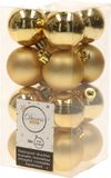 Decoris Kerstballen 66x stuks met ster piek - goud - kunststof 4, 5, 6, 8, 10 cm