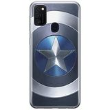 ERT GROUP mobiel telefoonhoesje voor Samsung M21 origineel en officieel erkend Marvel patroon Captain America 005