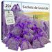 Lavendel Inovida Lavendel geurzakjes kledingkast: 20x echte lavendel gedroogd - mottenbescherming voor kledingkast - geur voor kledingkast - autogeur en kamergeur - kledingkastgeur