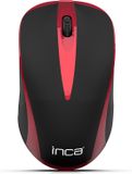Inca IWM-221RSK RF Draadloos Optisch Zwart/Rood 1600 DPI Ergonomisch