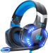 KOTION EACH G2000 Micro-casque de jeu - Noir/Bleu - Pour PS4, Xbox One, Switch et Windows