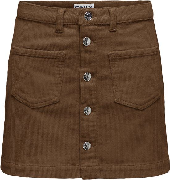 ONLY Rok Onlamazing Global Hw Cord Skirt Pnt 15182080 Cognac Dames Maat - L