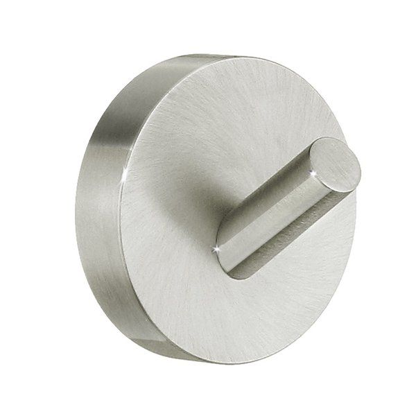 Smedbo Home handdoekhaak rond 4.8cm geborsteld nikkel H355N