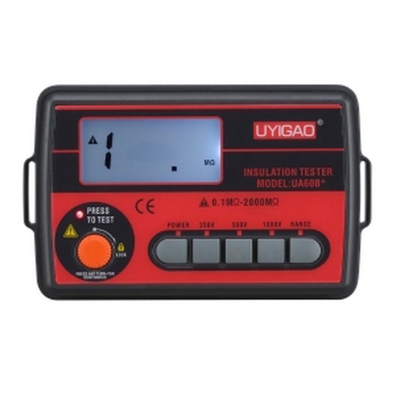 Uyigao UA60B+ Digital Insulation Resistance Tester Megaohm Meter DC250/500/1000V AC750V 0.1~2000m Uyigao