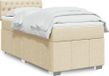 Maison Exclusive - Sommier À Lattes De Lit Avec Matelas Crème 90x200 Cm Tissu
