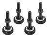 Lanberg AK-1602-B Pied de rack Noir 4 pièces