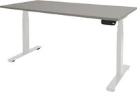 Schaffenburg Zit Sta Bureau - T-poot Elek 160x80 grijs -wit frame
