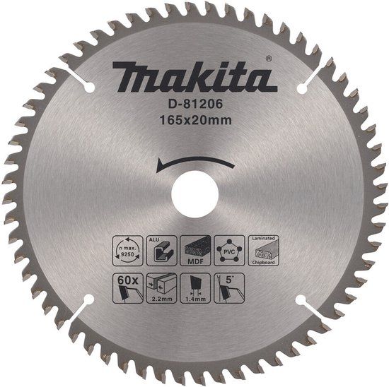 Makita Multizaagblad 165x20mm 60T 5G - D-81206