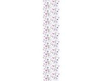 Ambiance Sticker Voorgelijmd vliesbehang - ROZE EN PAARSE BLOEMEN - 1 rol van 300x60 cm