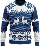 JAP Christmas JAP Foute kersttrui - Classic One - Blauw - S - Kersttrui voor dames en heren