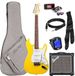 Fazley set de démarrage pour guitare électrique - incluant amplificateur, housse et accordeur - Jaune