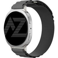 Accezz Nylon Alpine bandje voor de Samsung Galaxy Watch 9 / Watch 8 / Classic - Dark Grey