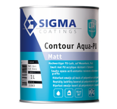 Sigma Contour Aqua Matt Houtlak Wit 2.5L