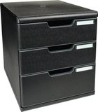Exacompta Ladenbox MODULO A4 - 3 gesloten laden ECOBlack - Zwart